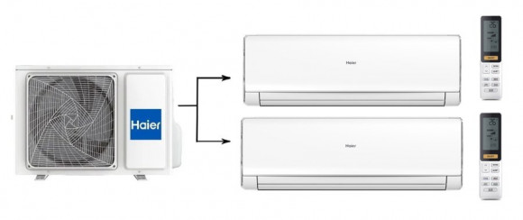 Мульти сплит-система на 2 комнаты 25+50 м2 Haier AS09NS6ERA-W+AS18NS6ERA-W/2U50S2SM1FA-3 Lightera Super Match Мульти сплит-система на 2 комнаты 25+50 м2 Haier AS09NS6ERA-W+AS18NS6ERA-W/2U50S2SM1FA-3 Lightera Super Match