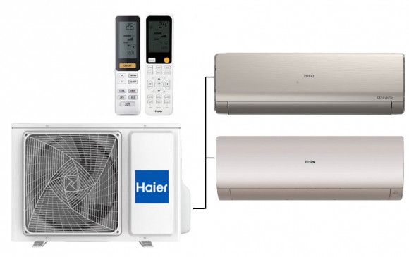 Мульти сплит-система на 2 комнаты 35+35 м2 Haier Lightera AS12NS6ERA-G+Flexis SM AS35S2SF3FA-G/2U40S2SM1FA c Wi-Fi модулем ESP32 Мульти сплит-система на 2 комнаты 35+35 м2 Haier Lightera AS12NS6ERA-G+Flexis SM AS35S2SF3FA-G/2U40S2SM1FA c Wi-Fi модулем ESP32