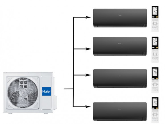 Мульти сплит-система на 4 комнаты 25+25+35+50 м2 Haier 2х AS25S2SF2FA-B+AS35S2SF2FA-B+AS50S2SF2FA-B/5U90S2SS5FA Flexis Super Match Мульти сплит-система на 4 комнаты 25+25+35+50 м2 Haier 2х AS25S2SF2FA-B+AS35S2SF2FA-B+AS50S2SF2FA-B/5U90S2SS5FA Flexis Super Match