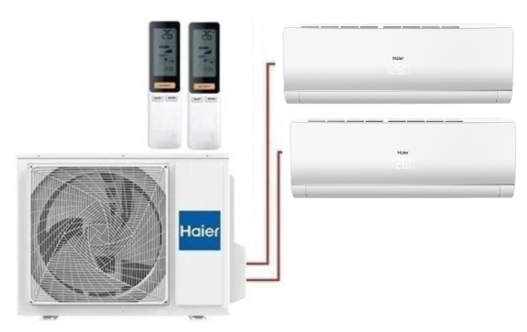 Мульти сплит-система на 2 комнаты 35+35 м2 Haier 2х AS12NS6ERA-W/2U50S2SM1FA-3 Lightera Super Match с Wi-Fi модулем ESP32 Мульти сплит-система на 2 комнаты 35+35 м2 Haier 2х AS12NS6ERA-W/2U50S2SM1FA-3 Lightera Super Match с Wi-Fi модулем ESP32