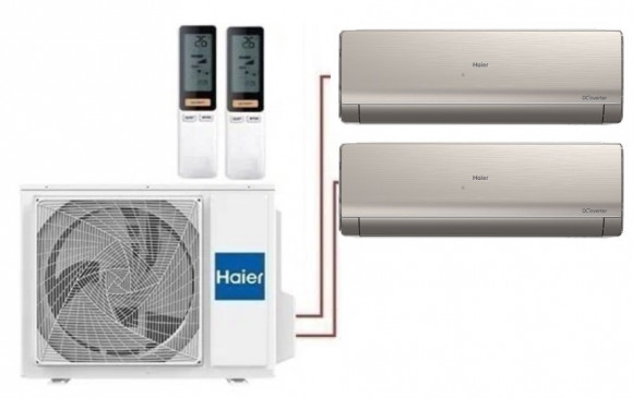 Мульти сплит-система на 2 комнаты 35+35 м2 Haier 2х AS12NS6ERA-G/2U50S2SM1FA-3 Lightera Super Match с Wi-Fi модулем ESP32 Мульти сплит-система на 2 комнаты 35+35 м2 Haier 2х AS12NS6ERA-G/2U50S2SM1FA-3 Lightera Super Match с Wi-Fi модулем ESP32