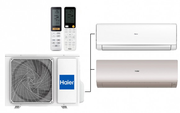 Мульти сплит-система на 2 комнаты 35+25 м2 Haier Lightera AS12NS6ERA-W+Flexis SM AS25S2SF3FA-G/2U40S2SM1FA c Wi-Fi модулем ESP32 Мульти сплит-система на 2 комнаты 35+25 м2 Haier Lightera AS12NS6ERA-W+Flexis SM AS25S2SF3FA-G/2U40S2SM1FA c Wi-Fi модулем ESP32