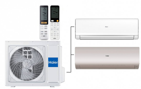 Мульти сплит-система на 2 комнаты 35+35 м2 Haier Lightera AS12NS6ERA-W+Flexis SM AS35S2SF3FA-G/2U40S2SM1FA c Wi-Fi модулем ESP32 Мульти сплит-система на 2 комнаты 35+35 м2 Haier Lightera AS12NS6ERA-W+Flexis SM AS35S2SF3FA-G/2U40S2SM1FA c Wi-Fi модулем ESP32